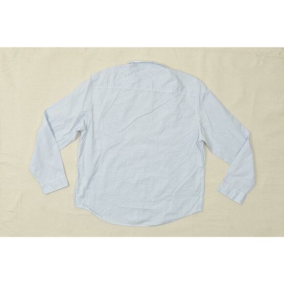 Calvin Klein Jeans Men's Regular Size XXL Blue White Pinstripe Button Shirt - Picture 8 of 8